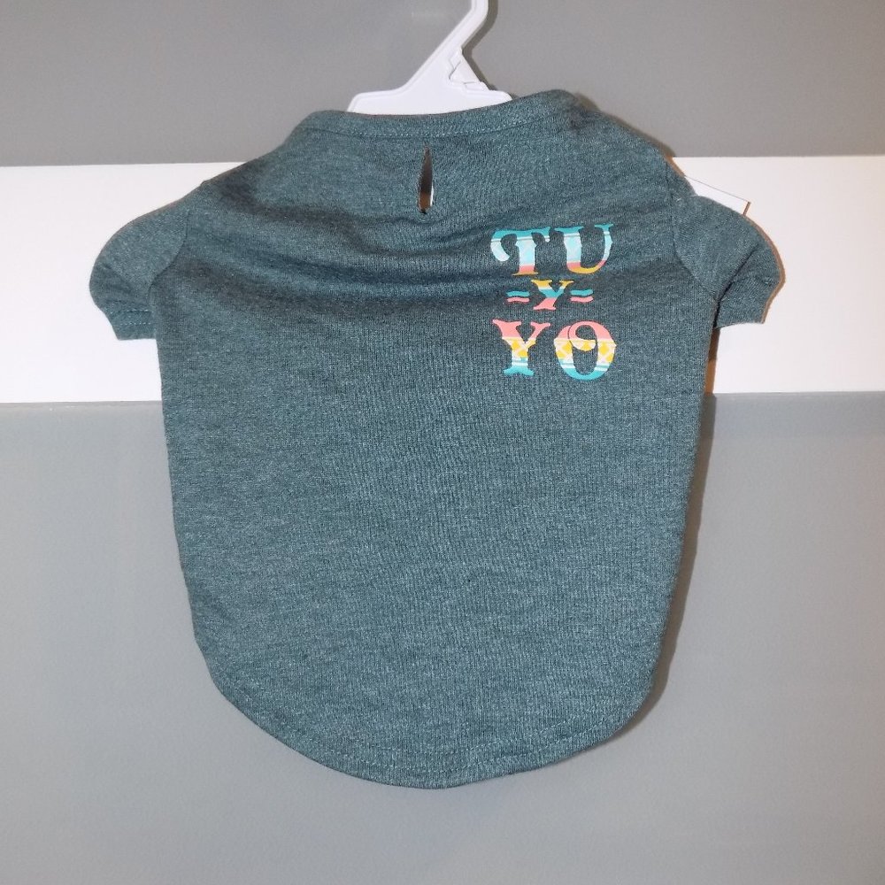 SONOMA PROSPERITY GREEN TU YO PET TEE SIZE S NEW